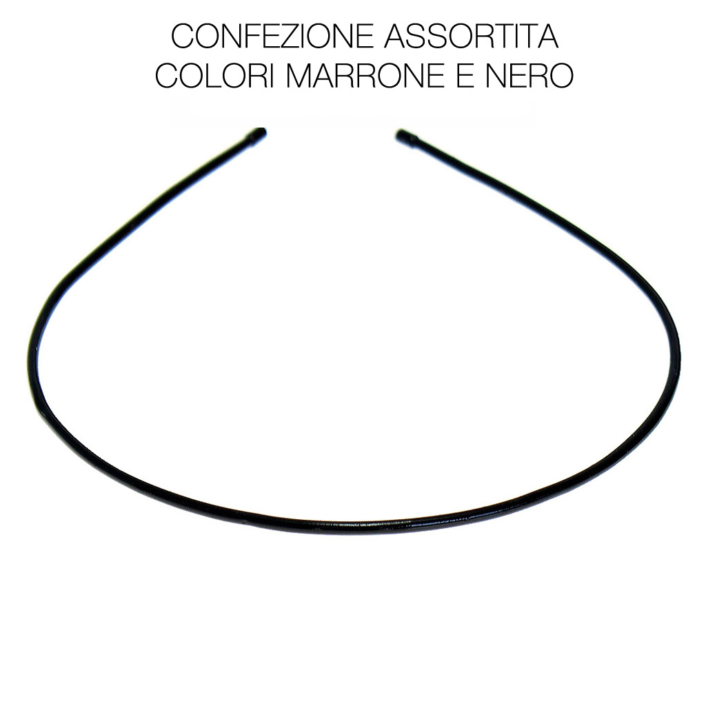 5 Cerchietti Sottili Intrecciati Per Capelli | Fascia Elasticizzata In Resina | Colori: Blu, Verde, Nero, Marrone, Grigio