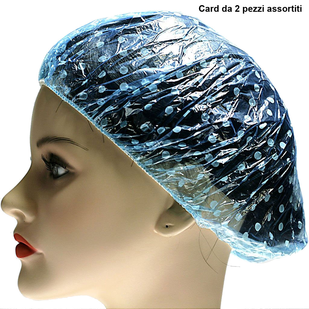 Grand Bonnet de Douche en Plastique Transparent Jetable pour Usage